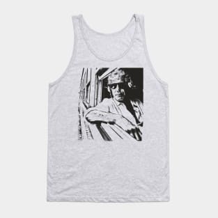 Anthony Bourdain Black Pencil Tank Top